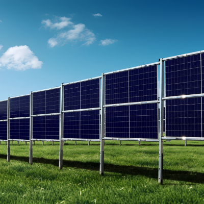 Vertikaler Solarzaun